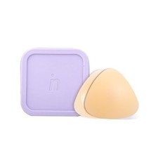 LELUSKIN Triangular Ultra-Thin, Reusable, Adhesive, Cup Size B-D , Vanilla