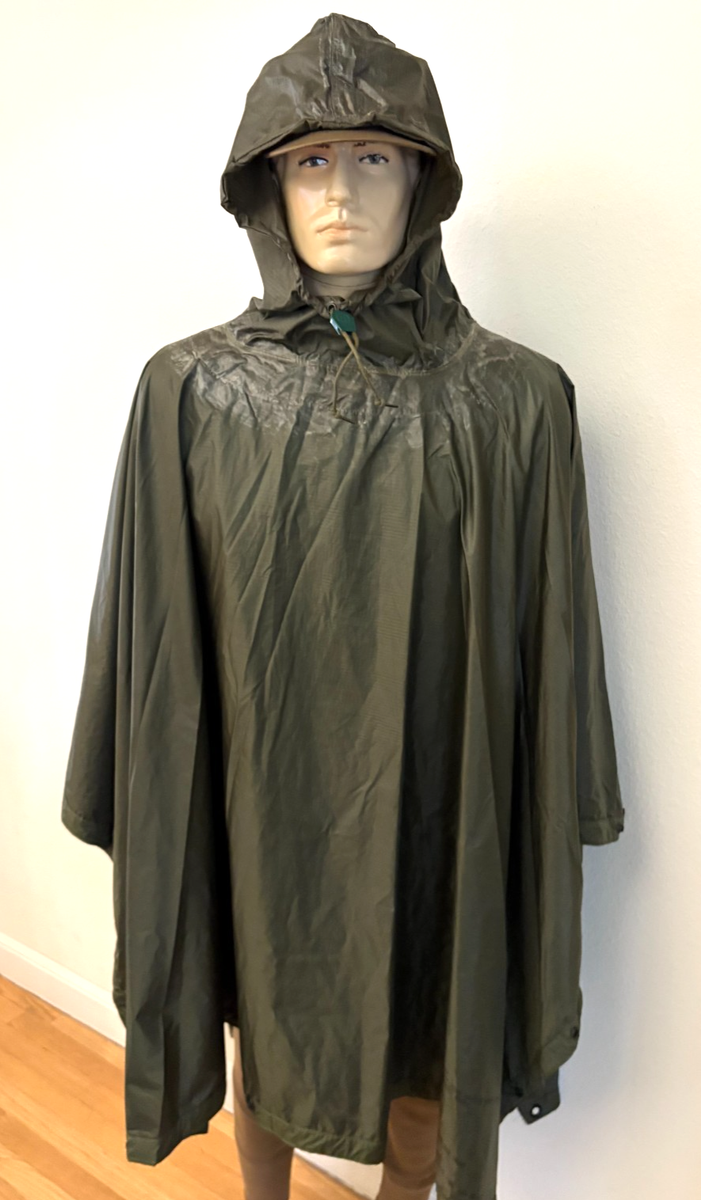 GENUINE US ARMY MILITARY OLIVE OG- 207 COATED NYLON RIPSTOP WET