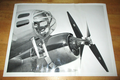 1943 Original Associated Press Photo Counter Rotating Constant Speed Propellor