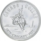 1975 Canada 50% Silver Canadian Silver Dollar - Calgary *4990