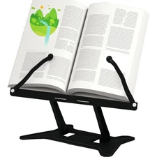 Book Stand Adjustable Book Stand for Reading Foldable Book Hoder Stand for Bo...