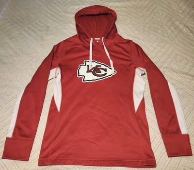 Kansas City Chiefs Red Hoodie Pullover with Logo Red Womans Size Small
