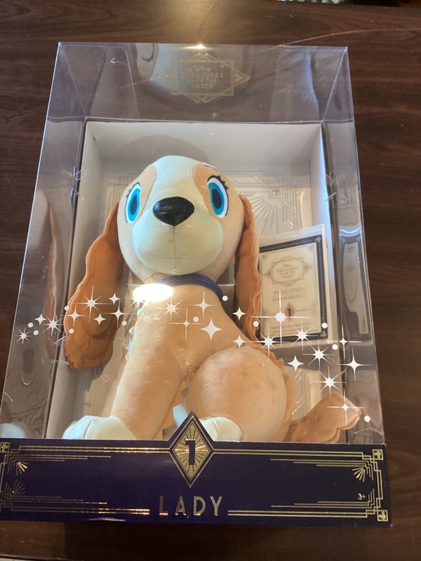 Disney Treasures from The Vault Limited Edition Lady Plush Exclusive Amazon New