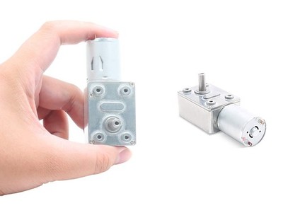 Jersvimc 12V 6RPM High Torque DC Motor, Mini JGY 370 Motor Worm Gear 12V,6RPM
