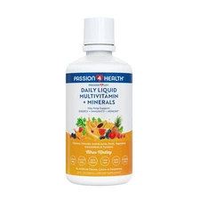 Mega Liquid Multivitamins with Amino Acids Trace Minerals Turmeric Non-GMO