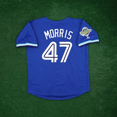 Jack Morris 1993 Toronto Blue Jays Cooperstown World Series Alt Blue Jersey