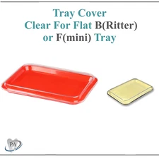 Dental Instrument Set Up Tray Lid Cover For Size B Ritter or Size F Mini Clear