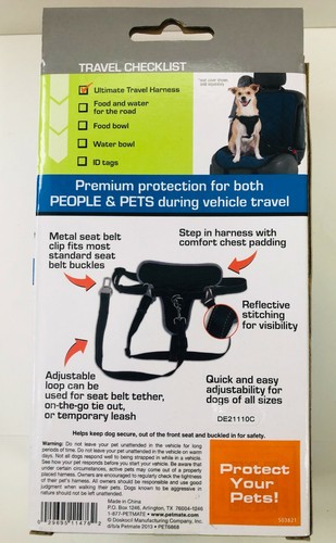 New Petmate Small Ultimate Travel Harness +Leash Up to 25Lbs Adjusts From 15-22" - Picture 5 of 5
