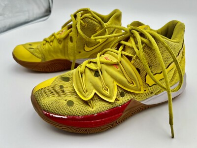Nike Kyrie 5 SpongeBob SquarePants SBSP (Size 6.5 US Youth) Sneakers Shoes Dirty
