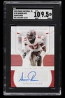 Simeon Rice /15 National Treasures Holo Silver Autograph Football Card SGC 9.5