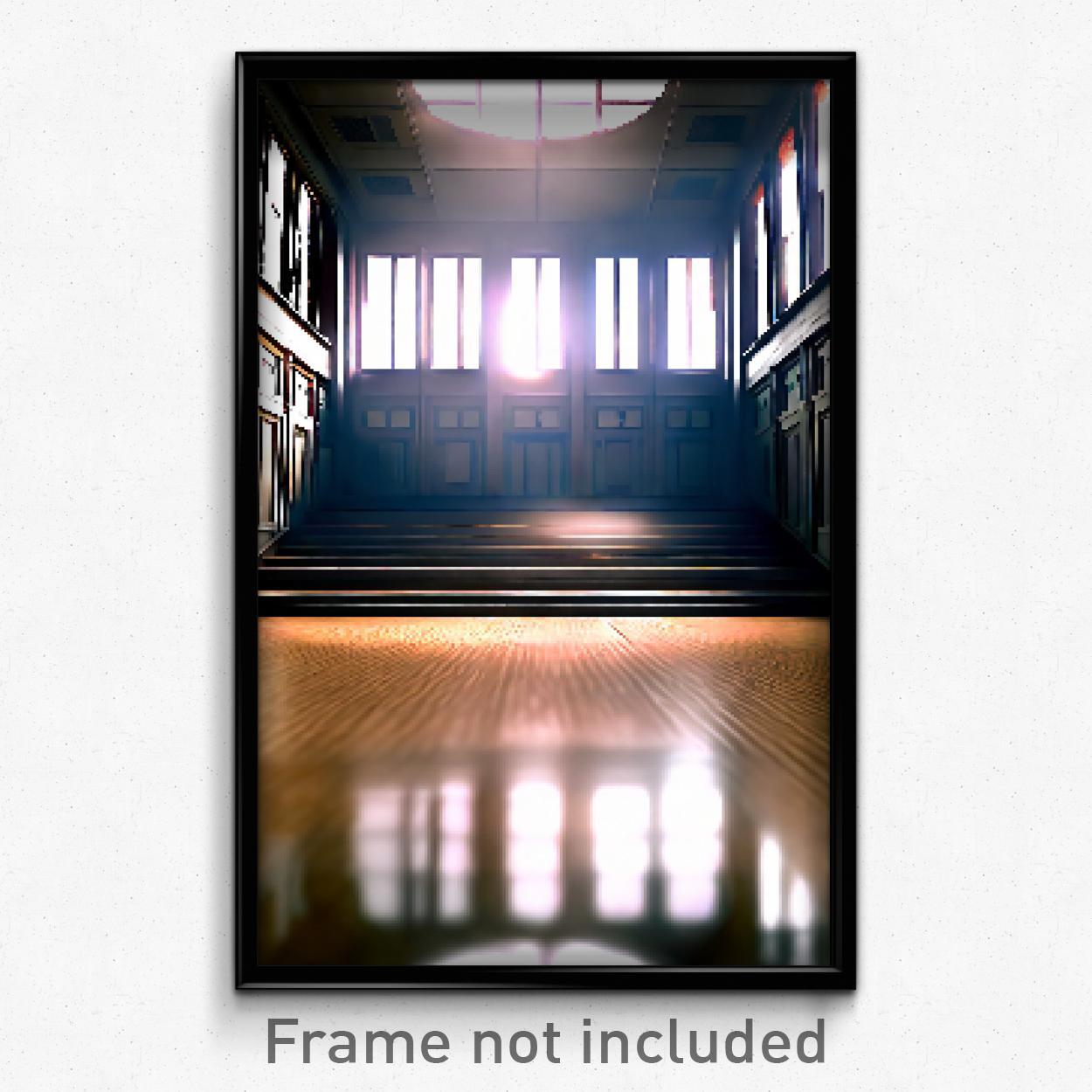 Póster Pixel Art - Escuela secundaria descuidada (impresión de videojuego psicodélico de 8 bits)