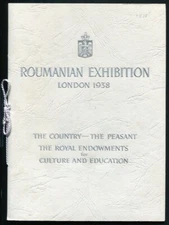 ROMANIAN NATIONAL EXHIBITION KING CAROL II CROSVENOR SQUARE LONDON 1938