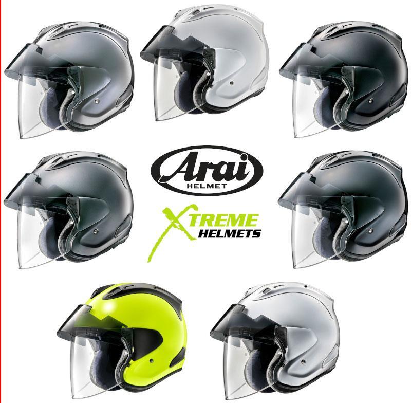 Arai Ram-X Helmet 3/4 Open Face Eyeglass Friendly Pinlock