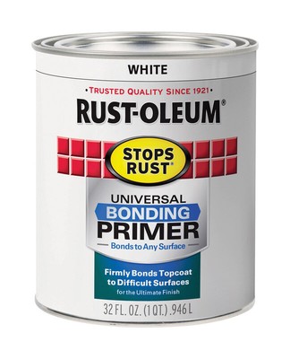 Rust-Oleum Universal White Flat Bonding Primer 1 qt. (Pack of 2)