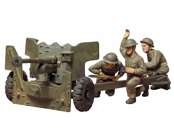 British Army 6 Pounder Anti-Tank Gun TA35005 - tamiya modellismo