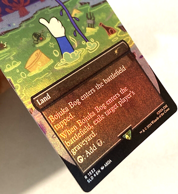 MTG Bojuka Bog *BORDERLESS RAINBOW FOIL* Fallout Secret Lair 1532