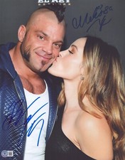 Melissa Santos & Brian Cage Signed 11x14 Photo BAS COA Lucha Underground AEW AAA