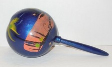 Handmade maraca From Cozumel Blue