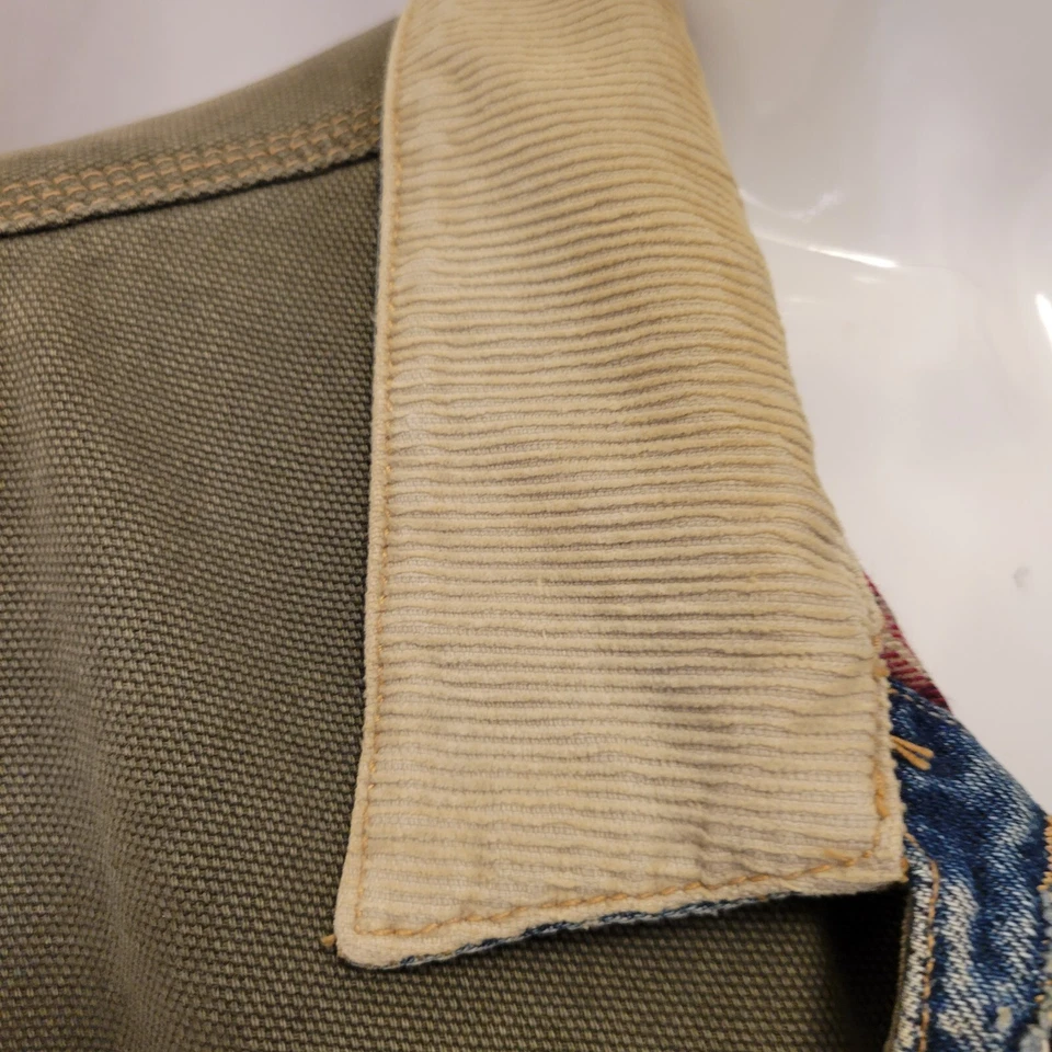 UnionBay Trucker Chaqueta Mujer Grande Azul Denim Pana Cuello Sanforizado De Colección Foto 3 de 4