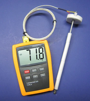 MINNESOTA MEASUREMENT INSTRUMENTS LLC Digital K-Type Thermometer with High Temperature Ceramic Probe Furnace Kiln CR-7