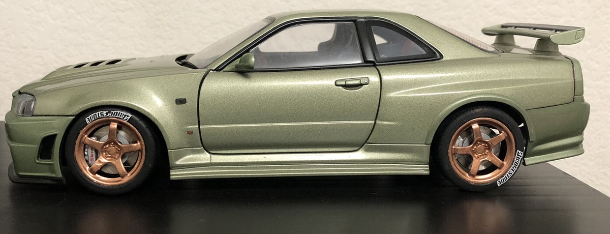 オリジナルアートコレクション#34 1:18 AUTOart Nissan Skyline R34 GT-R Z-tune MILLENNIUM JADE