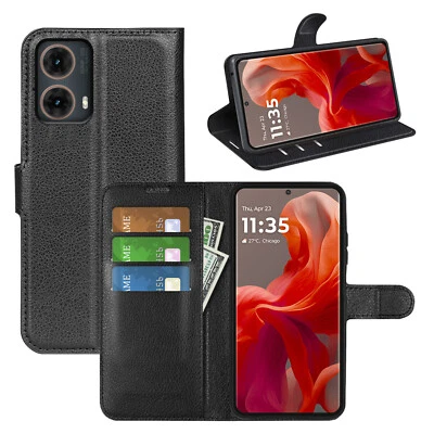 BETTERFON Handy Tasche Motorola Moto G85 Handyhülle Flip Cover Wallet Case Hülle Etui
