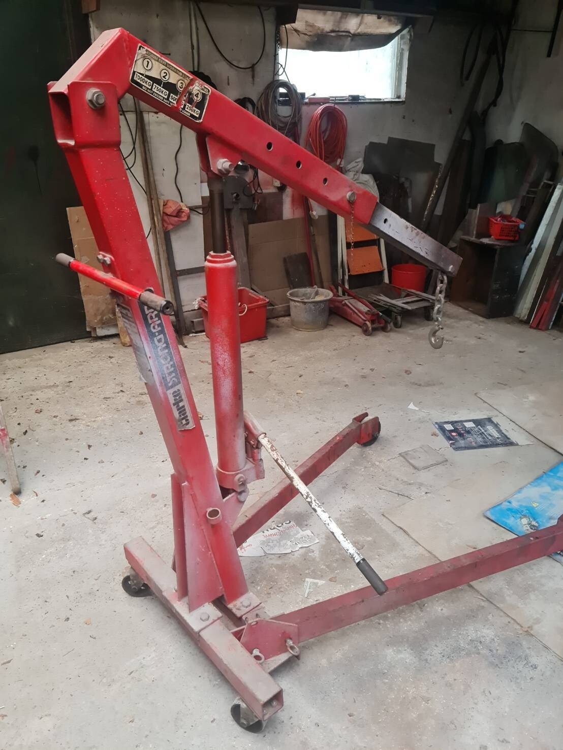 Clarke Engine Crane Hoist, folding design. Great condition eBay