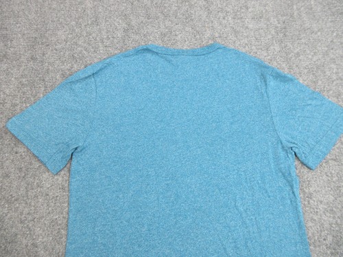 Harley Davidson Shirt Mens Medium Blue Flames Spell Out Logo Motorcycle Biker - Picture 10 of 10