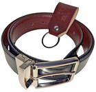 Men's Reversible Classic Dress Belt Italian Top Grain Leather Black&Dark Brown 