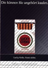 Lucky Strike Werbung Anzeige Reklame