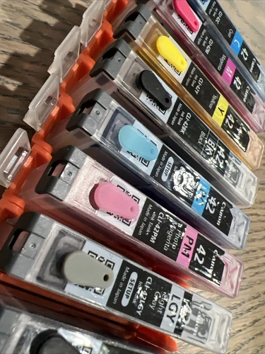 Canon Pro-100 CLI-42 Modified & Precision Colors Ink Filled Set, Best Plugs