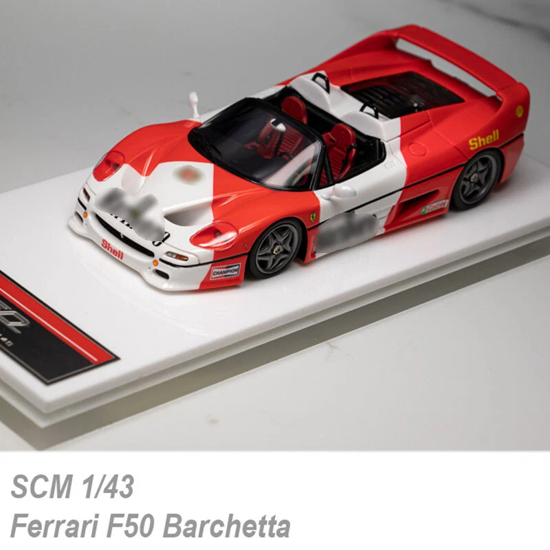 Rare SCM 1:43 Ferrari F50 Barchetta 1995 Limited 40pcs Diecast Car Model