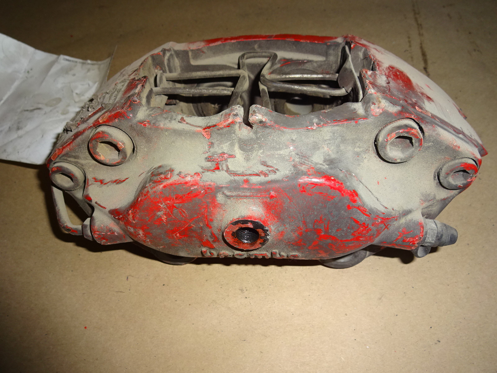 Ferrari 550 575 - LH left Rear Brake Caliper - Brembo Red # 175942