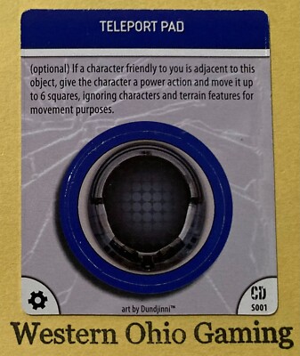 Heroclix Teleport Pad #S001 Special Object Token USED DC Collateral Damage