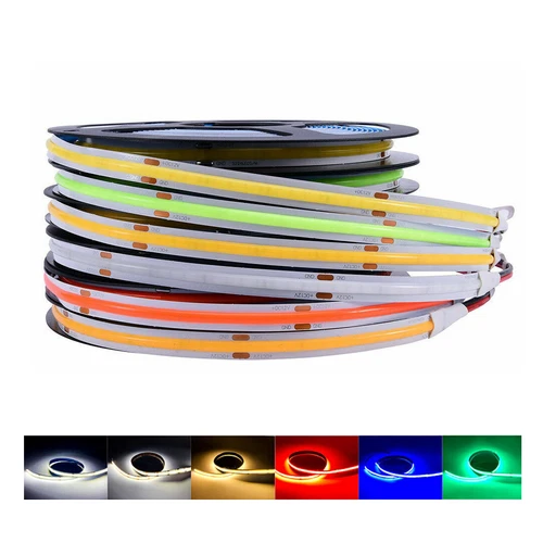 10M COB LED Strip Light Dimmable 312LED/M High Density 12V 24V Flexible LED Tape