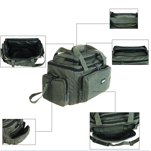 Fishing Tackle Bag Waterproof Storage Duffle Bag Waist Shoulder Carry Outdoor - Picture 9 of 9