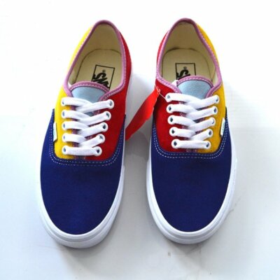 Vans Authentic Sunshine multi  sneaker shoes MEN SIZE 10. NEW suede