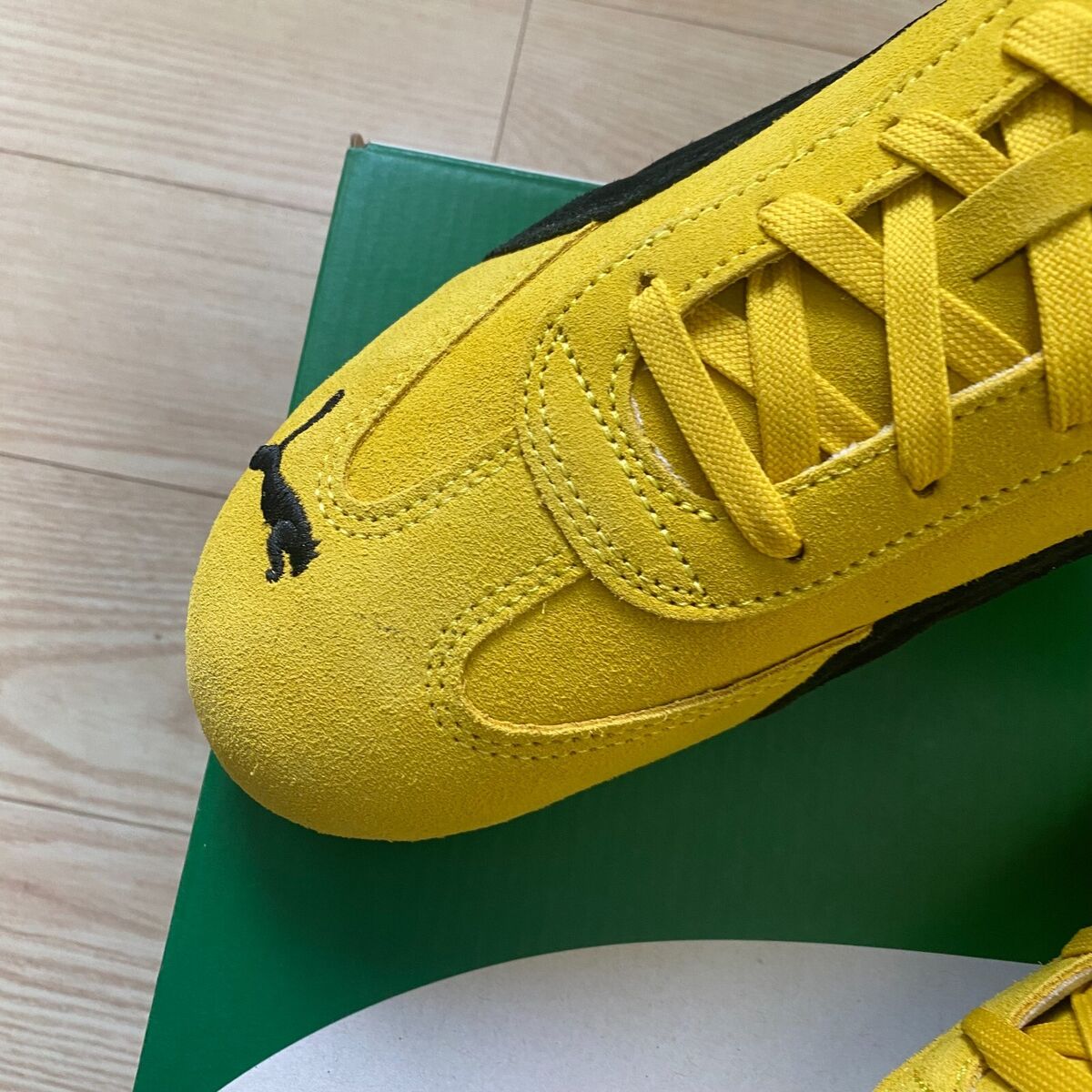 PUMA Speedcat OG Mens Womens Sneakers Yellow Black PUMA Speedcat OG Mens Womens Sneakers Yellow Black