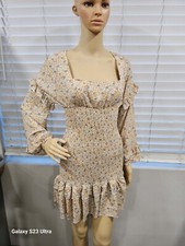 Nasty Gal  Put A Spring On It Floral Mini Dress Orange Size 4