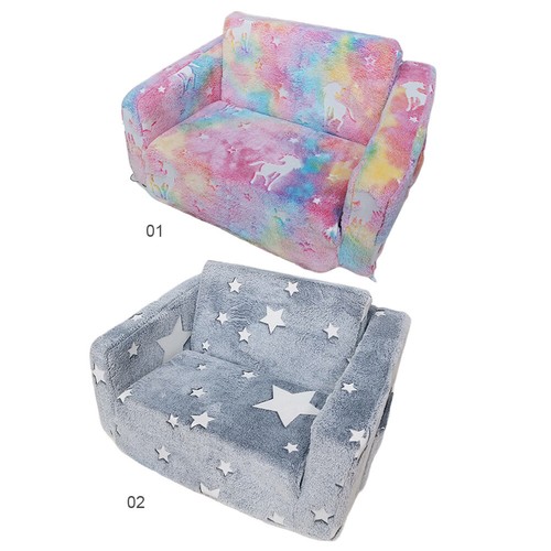 2 in 1 Kids Sofa Chair Convertible Sofa To Lounger Toddler Play Couch Fold Out - Picture 8 of 18