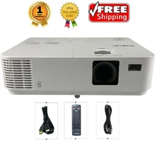 NEC VE303X DLP Projector 3000 Lumens HD 1080p 3D NP40LP / SP.8VH01GC01 w/Bundle