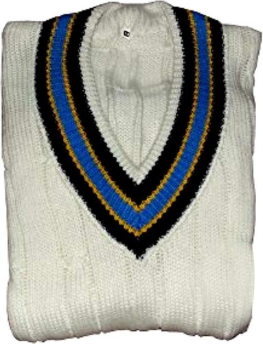 CW Men's Plain Winter Sweater White (Without Sleeve) Vintage Sports V Neck+ FS - Picture 3 of 6