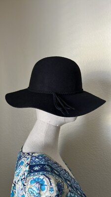 Olive & Pique Black Wool Floppy hat   NWT Women Olive & Pique – OLIVE & PIQUE main image 4