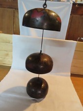 Japanese tiered bronze temple bells