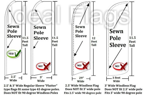 SALE PATRIOTIC FLUTTER FLAG Tall Curved Advertising Sign Feather Swooper Banner - Picture 4 of 5