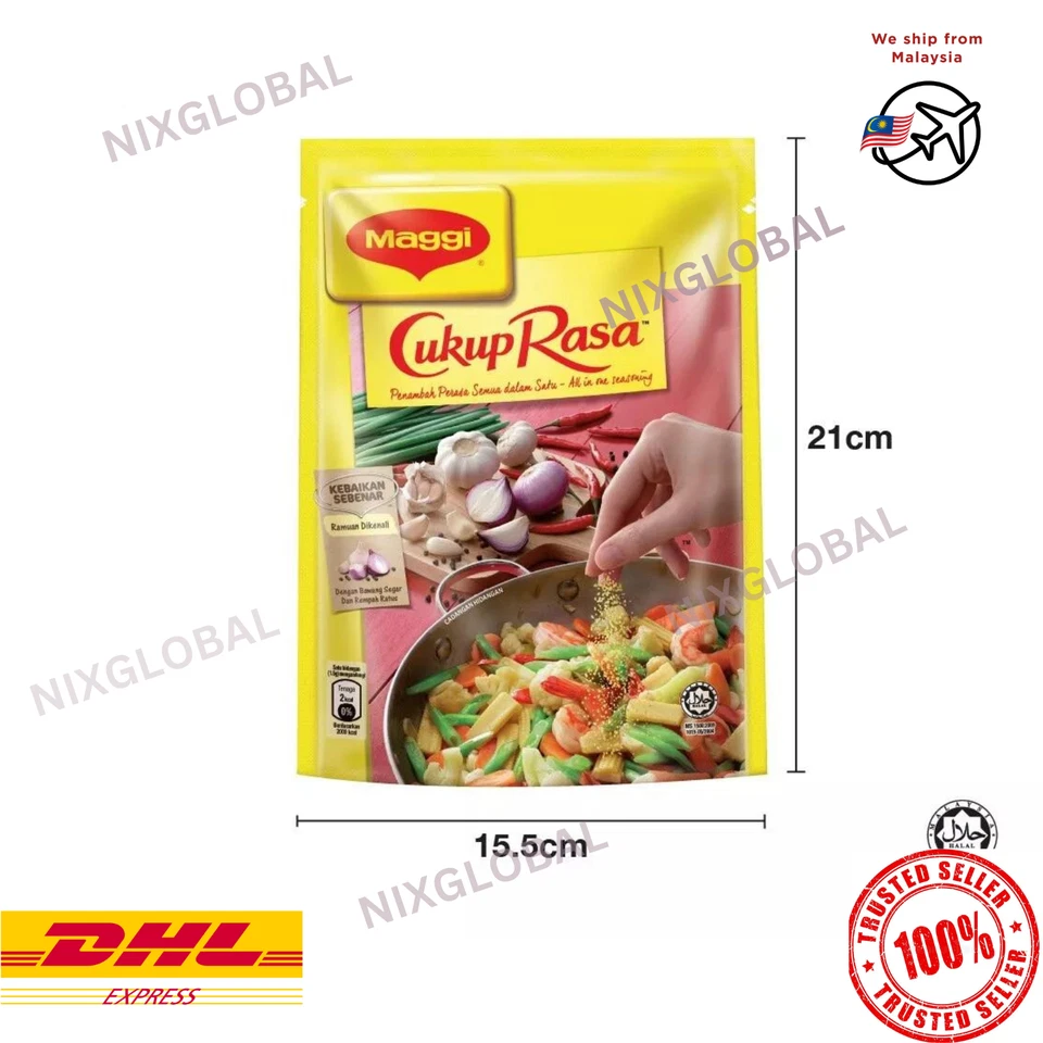 Condimento Original Todo en Uno MAGGI Cukup Rasa 3 X 300G Halal Envío Gratis Foto 2 de 4