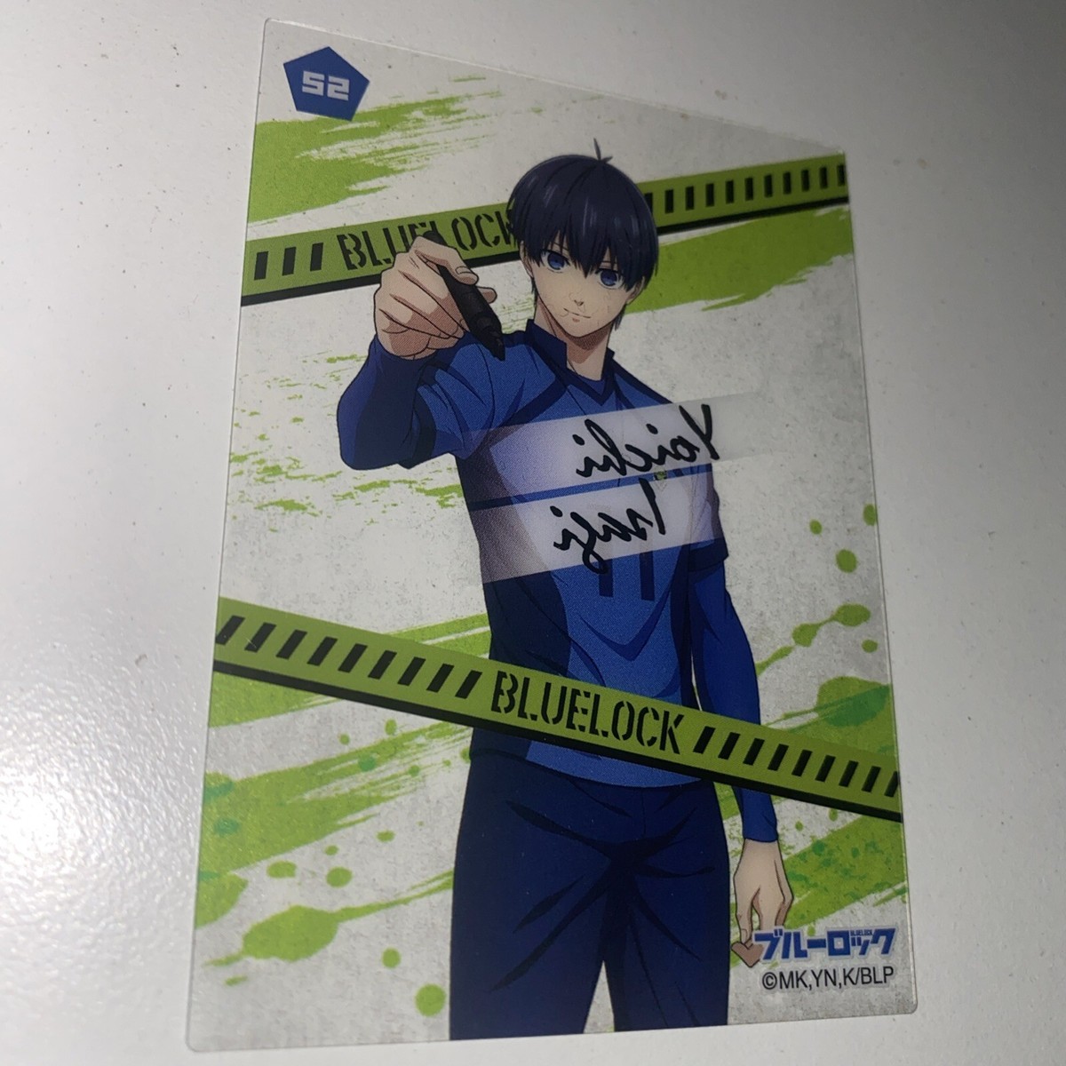 ブルロ52 Blue Lock Nagi 52 Clear Transparent Anime Collectible Trading Card