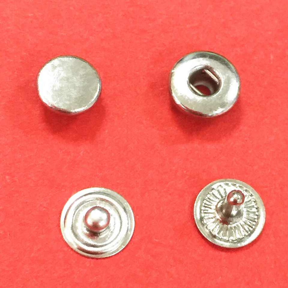 24 Pairs Mini Snap Button Metal Buckle 6mm Invisible Doll Clothing Buttons Craft - Image 3 of 4