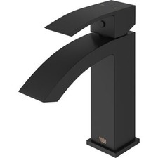VIGO VG01015MB Satro Single Hole 1-Handle Bathroom Faucet in Matte Black