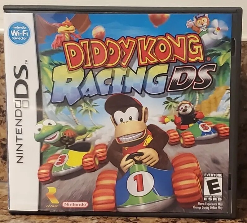 Nintendo Ds Diddy Kong Racing DS 2007 Game Cartridge In Case SEE